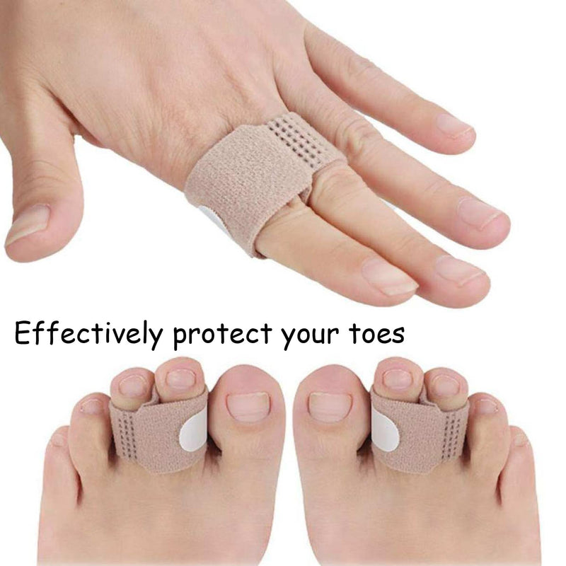 6 Pcs Hammer Toe Straightener, Hammer Toe Splints, Crooked Toes & Overlapping Toes，Protecting Curved Toes and Hammertoes, Overlapping Toe Protector，Toe Cushioned Bandages for Correcting Hammer Toes - NewNest Australia