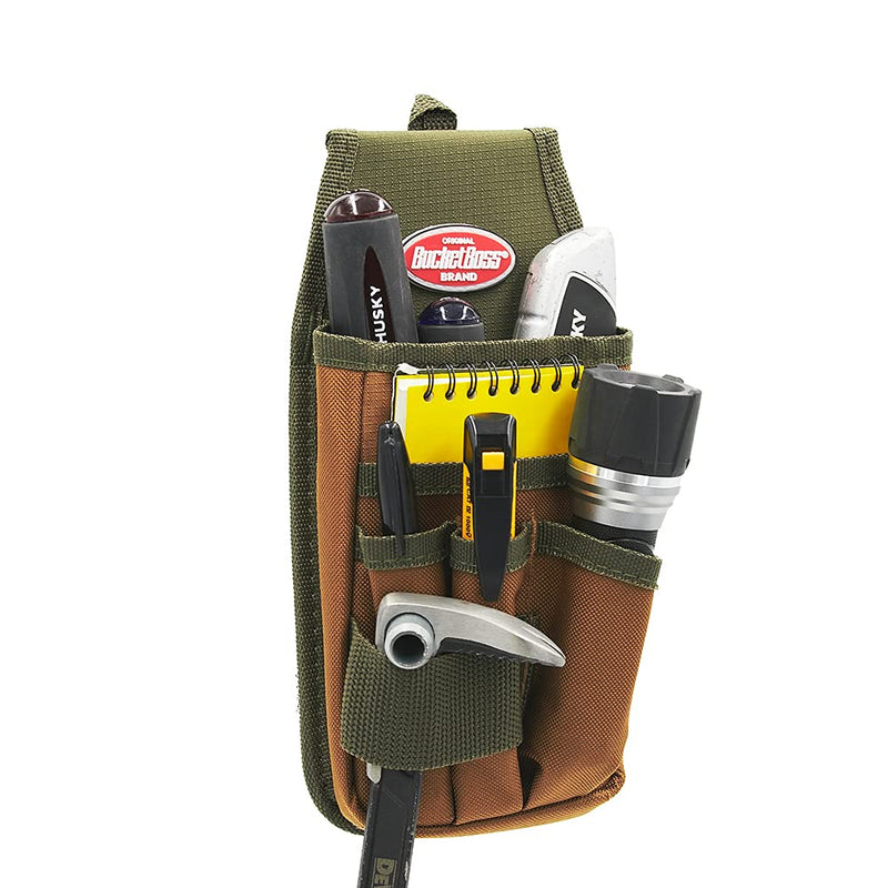 Bucket Boss - Utility Pouch with FlapFit, Pouches - Original Series (54170), Brown 600 Denier Polyester - NewNest Australia