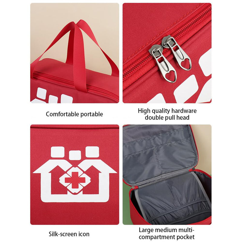 Urfeda Small Medicine Bag, Empty First Aid Bag, Waterproof Travel First Aid Kit, Pharmacy Bag, Medicine Storage Bag, Emergency Bag For In The Office, Traveling, Camping - NewNest Australia
