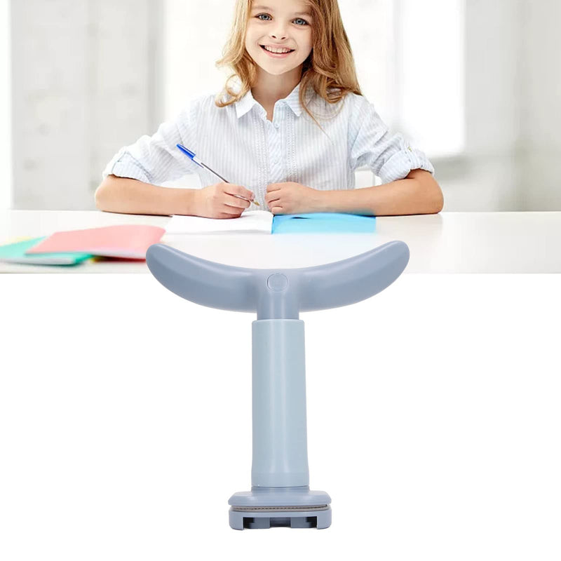 Asixxsix Sitting Posture Corrector, Height Adjustable T-Shaped Child Upper Back Support Students Privacy Screen Desk Posture Corrector Keep Spine Straight (Blue) - NewNest Australia