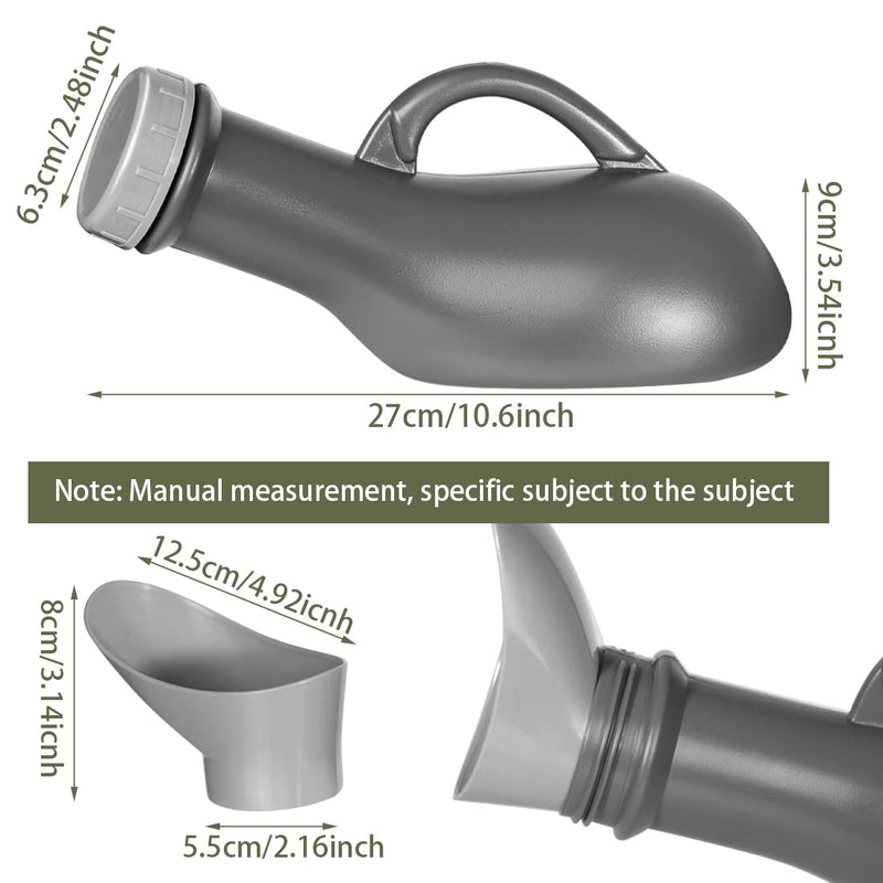 Urine Bottle For Men Women Unisex Urine Bottle Portable Urinal 1L Emergency Urine Bottle Reusable Mobile Toilet Plastic Urine Bottles With Lid For Travel Camping On The Go - NewNest Australia