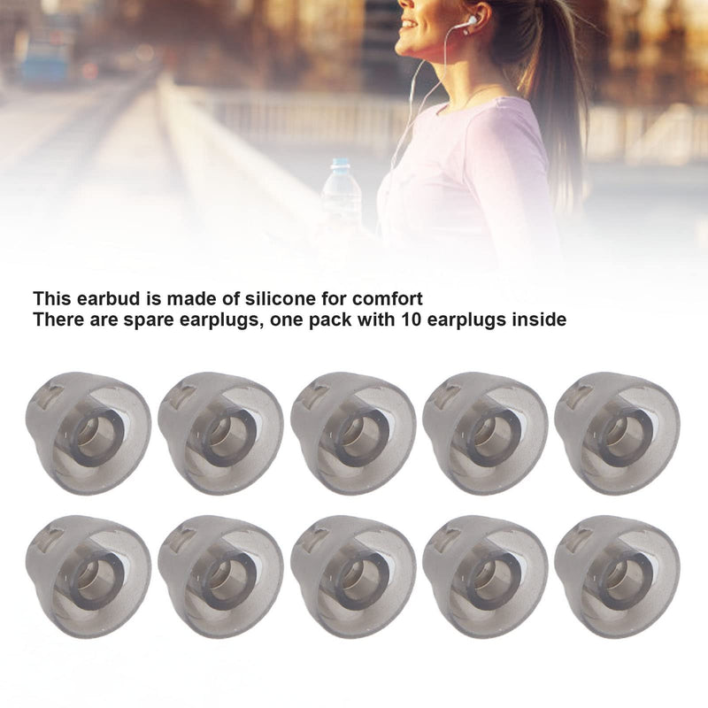 Pack of 10 Hearing Aid Dome, Open Domes Replacement Ear Plugs Soft Silicone Earplugs for Elderly People (Black)(S) - NewNest Australia