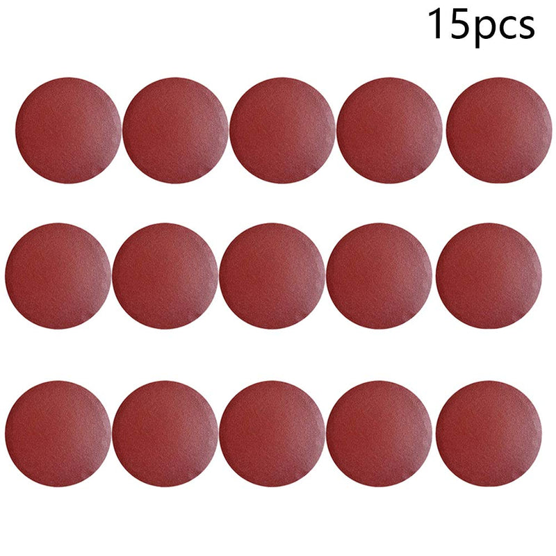 Auniwaig 8-Inch PSA Sanding Disc 80 Grit Aluminum Oxide Self Stick Adhesive Round Shape Sanding Paper NO-Hole for Self Stick Aluminum Oxide Round Sandpaper with Sticky Back 15PCS - NewNest Australia