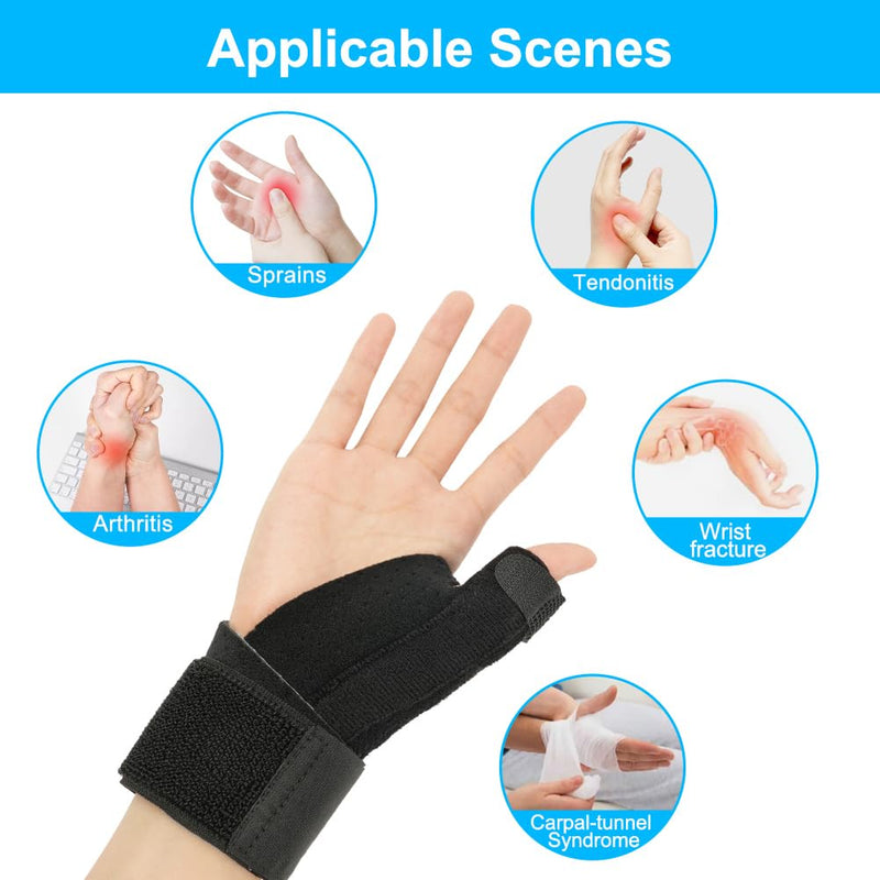 Acwoo Thumb Brace Wrist Support Right And Left Thumb Splint Breathable For Reduces Thumb Wrist Pain And Fatigue, Thumb Ccd Joint Arthritis, Carpal Tunnel Syndrome (B) - NewNest Australia
