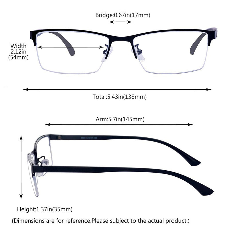 ALWAYSUV Nearsightedness Glasses Myopia Glasses Nerd Glasses with Diopters -1.0 to -4.0 -4.0 Diopters (Pack of 1) - NewNest Australia