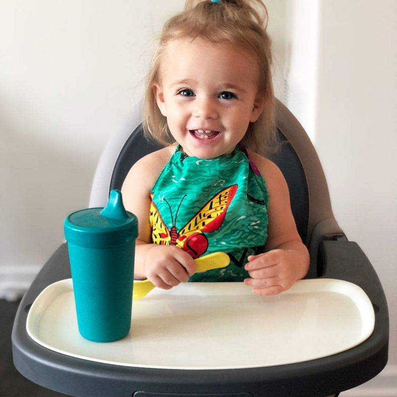 RE-PLAY 4pk - 10 oz. No Spill Sippy Cups for Baby, Toddler, and Child Feeding in Aqua, Lime Green, Sunny Yellow and Teal | BPA Free | Made in USA from Eco Friendly Recycled Milk Jugs | Aqua Asst.+ Aqua Asst. - NewNest Australia
