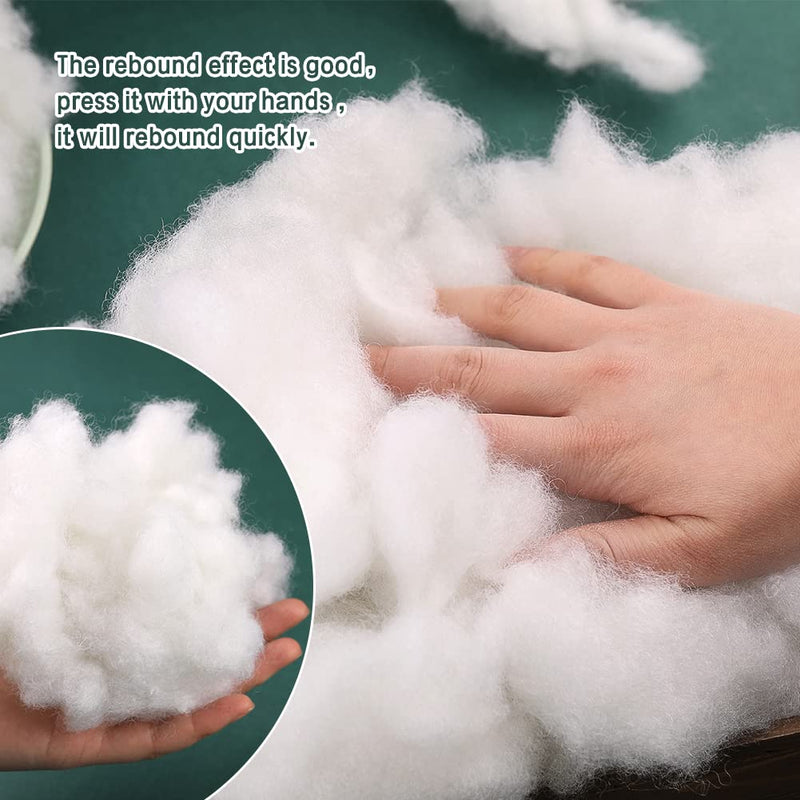 100g/3.5oz Polyester Fiber Fill, Stuffing Pillow Filling Stuffing Cushion Filling, Batting High Resilience Fill Fiber, Stuffing for Stuffed Animals/DIY Crafts 3.5 Ounce(Pack of 1) - NewNest Australia