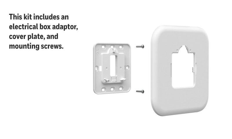 Honeywell Home Large Cover Plate & Electrical Box Adaptor for T-Series Thermostats (THP2400A1080) , White - NewNest Australia