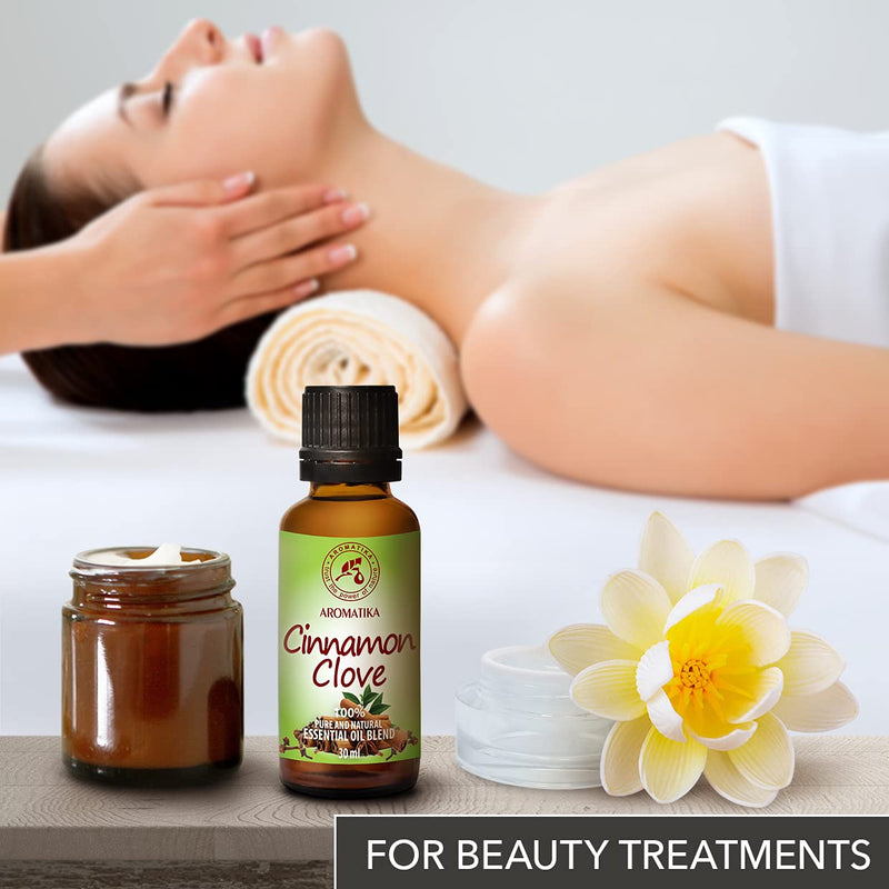Fragrance Blend Cinnamon Oil And Cloves 30 Ml - Essential Oils For Diffusers And Oil Burners - Pure & Natural - Christmas Fragrance - Aromatherapy Oils For Soap Making - Oil Blend - Sweet Fragrance - NewNest Australia