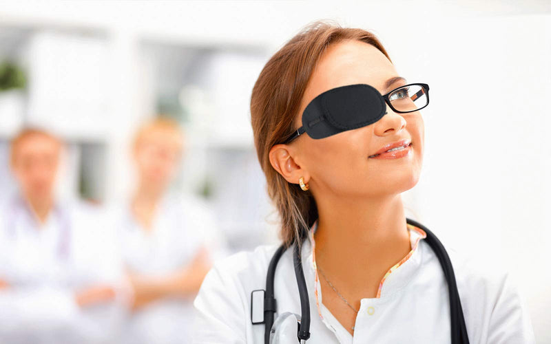 12PCS Eye Patches for Adults Kids, Medical Eye Patch for Glasses, Treat Lazy Eye Amblyopia Strabismus Patch, 2 Size - NewNest Australia