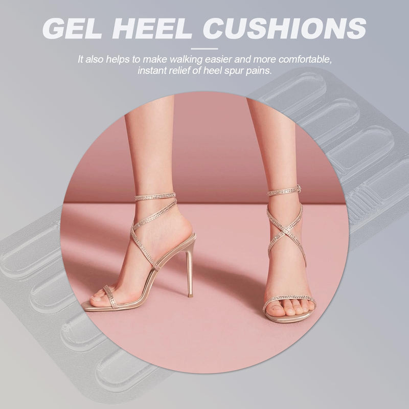 NITAIUN Pack of 20 High Heel Pads Gel Insoles Cushion Pads, Non-Slip Heel Cushions, Self-Adhesive Shoe Cushions, Heel Grips Liner Inserts, Shoe Cushions, Heel Protection for Women (20 Pieces) - NewNest Australia