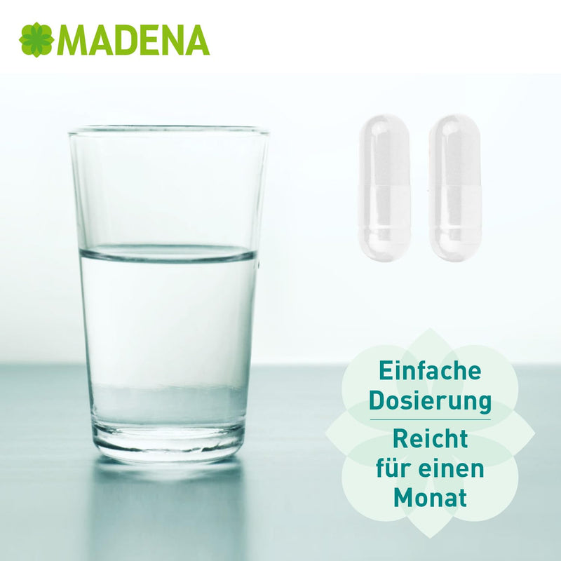 Madena Candiex, 20 Billion Lactobacilli And Bifidobacteria Per Daily Dosage, For Candida Albicans, 9 Different Bacterial Strains, With Organic Acacia Fibers And Resistant Starch Type 3 - NewNest Australia