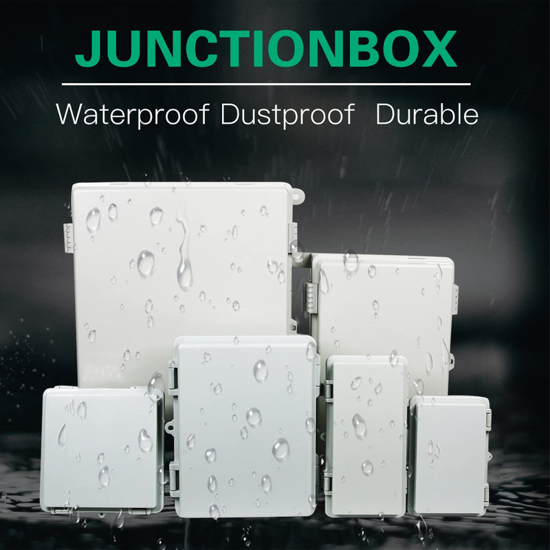 Sunnyglade ABS Plastic Dustproof Waterproof IP65 Junction Box Universal Durable Electrical Project Enclosure With Lock (3.9"x5.9"x2.8") 3.9"x5.9"x2.8" - NewNest Australia