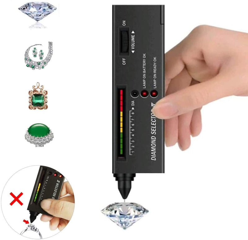 Best Sellers Diamond Tester Pen,High Accuracy Jewelry Diamond Tester Tool for Novice and Expert, Thermal Conductivity Meter(Diamond Tester) - NewNest Australia