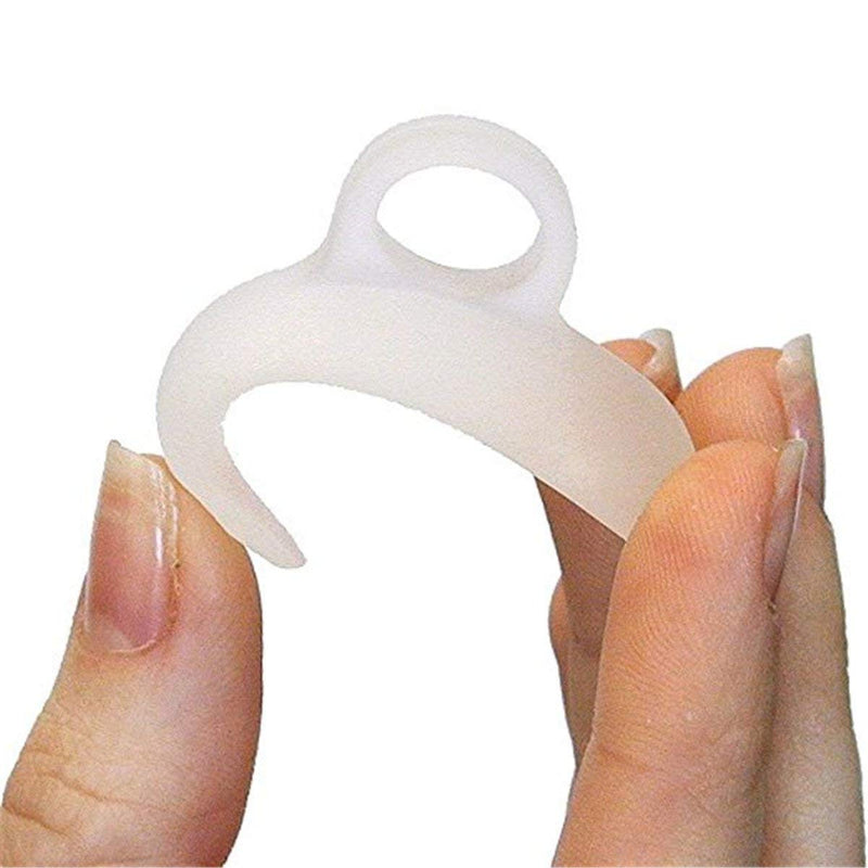 CAREOR 6 Pieces Hammer Toe Cushion - Hammer Toe Gel Pads Corrector & Straightener for Curled, Curved, Claw & Mallet Toe Relief - Right & Left Gel Support Crest Cushion (White) - NewNest Australia