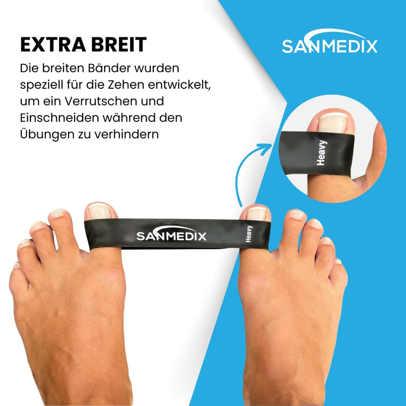 Sanmedix Hallux Valgus toe separator training band for the toe - correction set for men and women to relieve pain from bunions basic - NewNest Australia