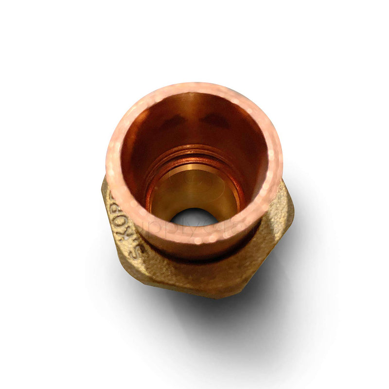 Supply Giant DDNV0114 1-1/4" Lead Free Copper Union Fitting with Sweat to Male Threaded Connects - NewNest Australia