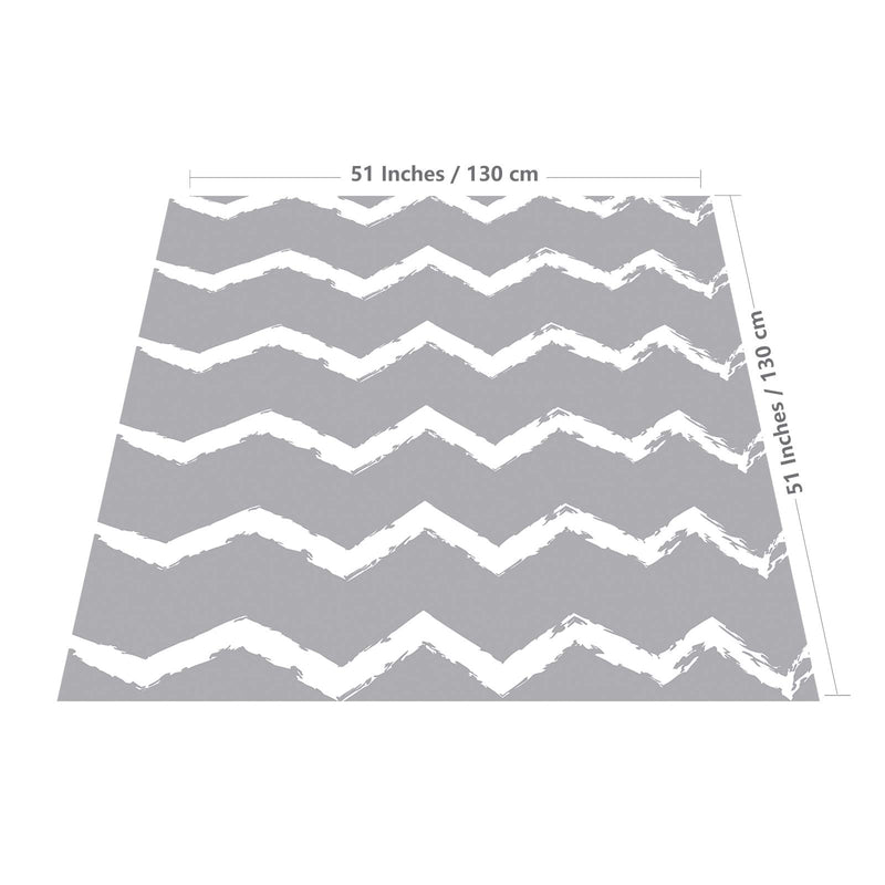 Large Splat Mat for Under High Chair/Arts/Crafts, WOMUMON Washable, Waterproof, Non Slip, Portable Floor Protector for Baby, Kids, Durable Spill, Splash Mat for Pet (Chevron) Chevron - NewNest Australia