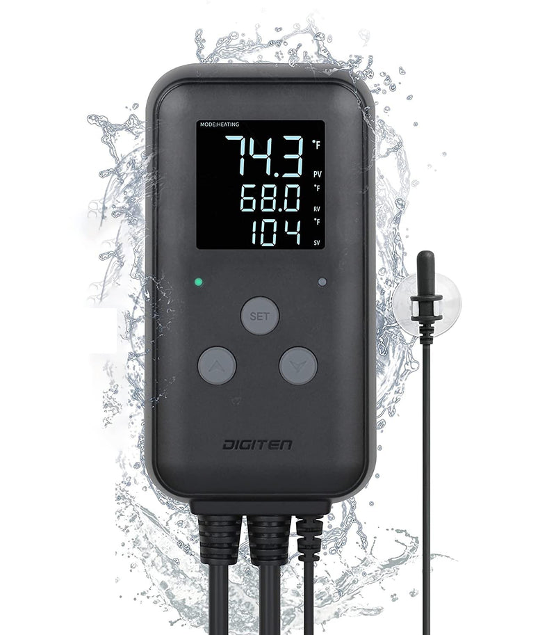 Greenhouse Temperature Controller Digital Waterproof Thermostat for Home Brewing Fermentation Breeding Incubation Greenhouse Terrarium, Heating & Cooling Outlet Temperature Controller 110V 10A 1100W - NewNest Australia