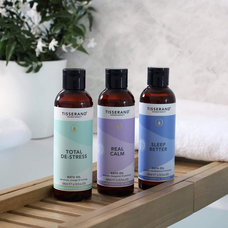 Tisserand Aromatherapy | Sleep Better | Aromatherapy Bath Oil for Restorative Sleep With Lavender, Jasmine & Sandalwood | 100% Pure Essential Oil Blend | 200ml 200 ml (Pack of 1) - NewNest Australia