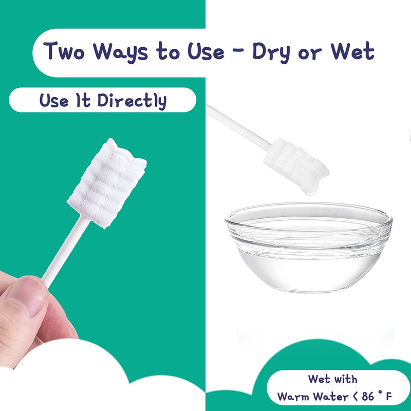 [60 Pcs] Little Fox Baby Oral Cleaner +2 Pcs Finger Toothbrush with Cases, Baby Tongue Cleaner, Newborn Toothbrush, Disposable Tongue and Gum Cleaner, Infant Oral Care and Cleaning for 0-36 Month Baby - NewNest Australia