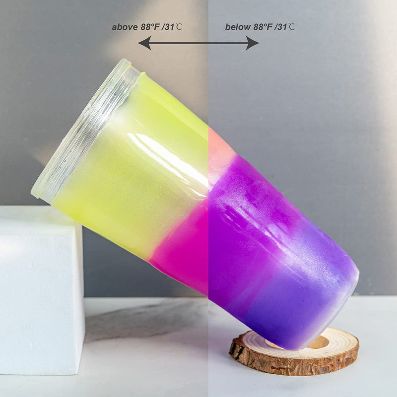 LET'S RESIN Thermochromic Pigment Powder Temperature Activated That Changes at 88°F-5 Colors Changing Powder for Nail Polish, Paint, Slime, Epoxy, Resin, Ink, Fabric Art, Casting-3 Gram Each - NewNest Australia