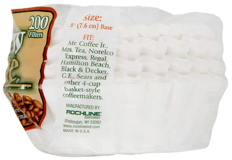 Brew Rite 4 Cup Coffee Basket Disposable Filters - 400 Ct Pack of 400 - NewNest Australia