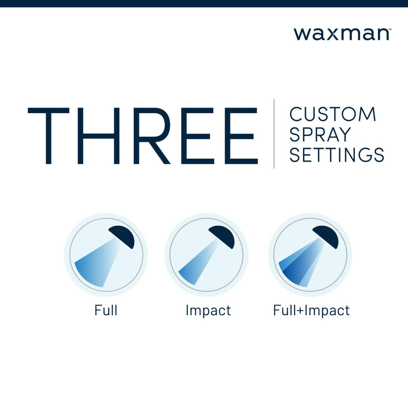 Waxman Serene 3 Spray Handheld Shower Head (White) White - NewNest Australia