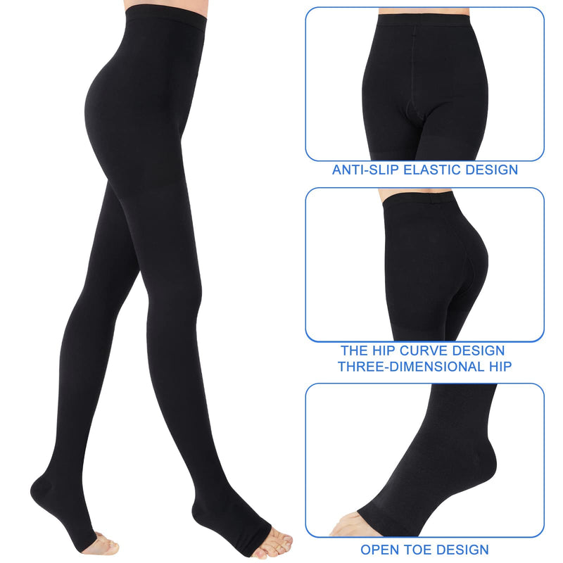 Evolyline 20-30 Mmhg Medical Compression Tights Women & Men Long Class Ii Graduated Compression Stockings Men Open Toe Support Stockings For Pregnancy Varicose Veins Oedema - NewNest Australia