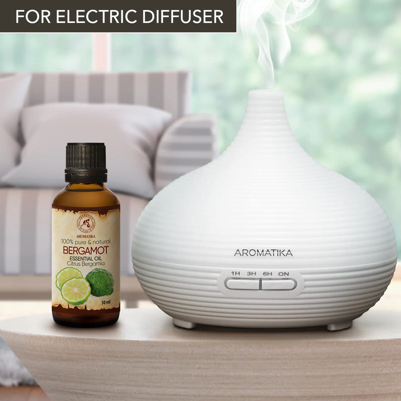 Bergamot Essential Oil 50 Ml - Citrus Bergamia - 100% Pure Bergamot Oil For Beauty - Aromatherapy - Hair & Skin - Oil Burner - Diffuser - Sauna - Steam Bath - Aroma Oil - Fragrance Oil - NewNest Australia