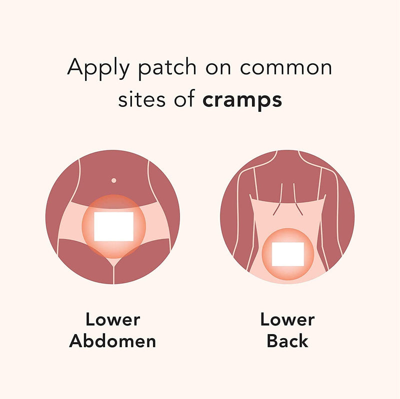 Rael Natural Herbal Heating Patches - Cramp Care, Heat Therapy, Ultra-Thin Design, On The Go Size (2 Pack, 6 Count) - NewNest Australia