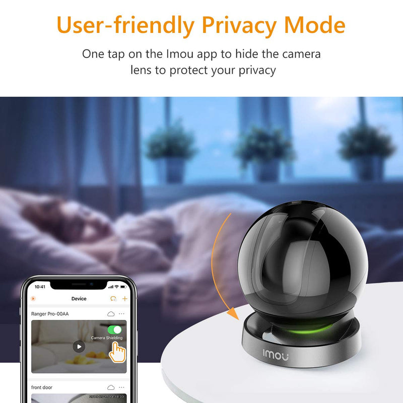 Security Camera Indoor 1080p WiFi Camera (2.4G Only) 360 Degree View Smart Camera with Night Vision, 2-Way Audio, Smart Tracking, Sound Detection, Cloud Service, Ethernet Port, SD Card Slot - NewNest Australia