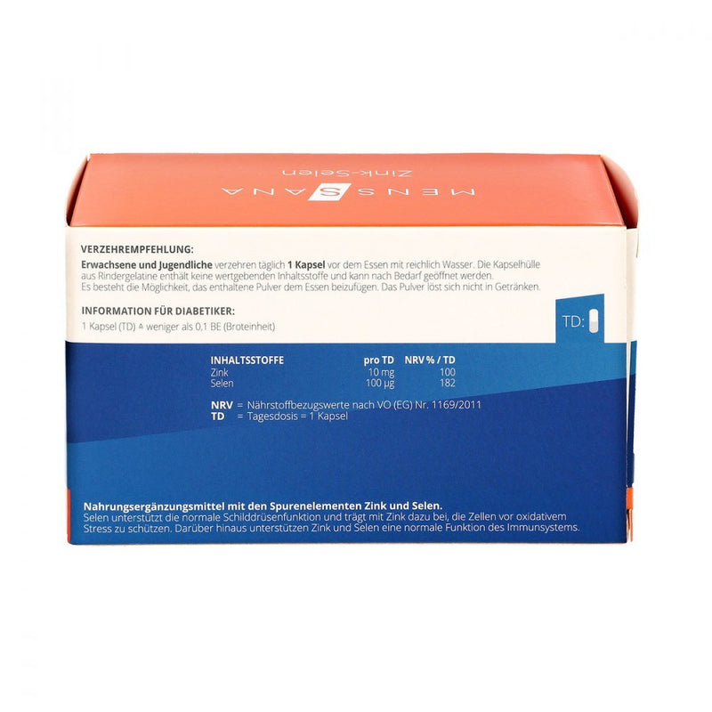 Zinc Selenium Menssana capsules - NewNest Australia