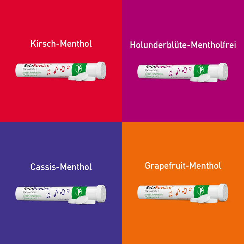 GeloRevoice's Tabl. Blackcurrant Menthol Lozenge Blette Pack of 20 - NewNest Australia