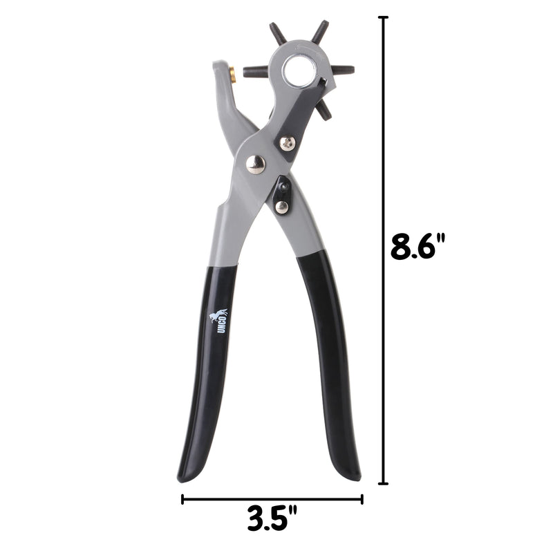 UNCO- Leather Hole Punch Tool, Multi Hole Sizes, Belt Hole Puncher, Leather Punch Tool, Leather Hole Punch for Belts, Leather Hole Puncher, Belt Puncher for Leather, Leather Punch Tool for Belts. - NewNest Australia