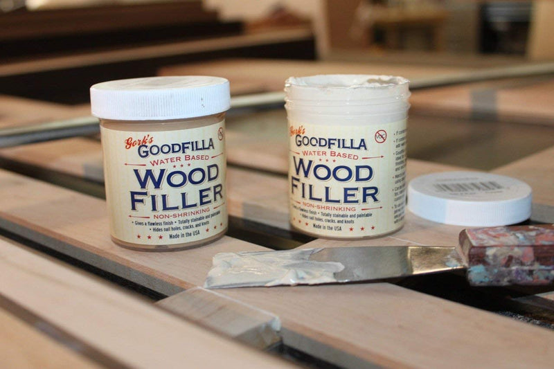 Water-Based Wood & Grain Filler - Red Oak - 8 oz by Goodfilla | Replace Every Filler & Putty | Repairs, Finishes & Patches | Paintable, Stainable, Sandable & Quick Drying - NewNest Australia