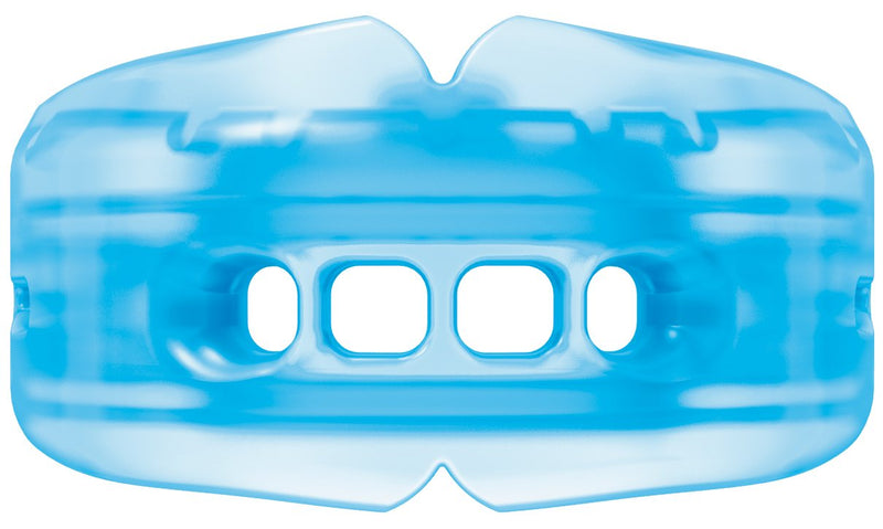 Shock Doctor Double Braces Mouth Guard. Upper and Lower Teeth Protection. Mouthguard No Boil / Instant Fit. For Youth, Teenager, Kids and Adults. Mouth Piece OSFA 12+ yrs STRAPLESS Blue - NewNest Australia