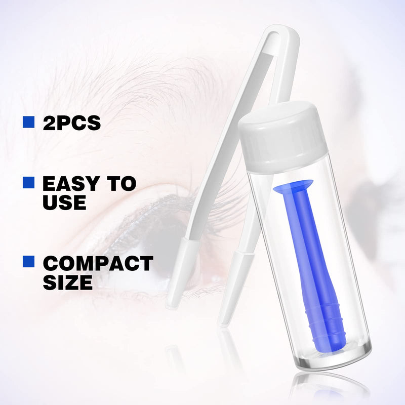Contact Lens Remover Scleral Lens Remover Inserter Soft Contact Suction Holder Remover with Bottles without Vent and White Tweezers - NewNest Australia