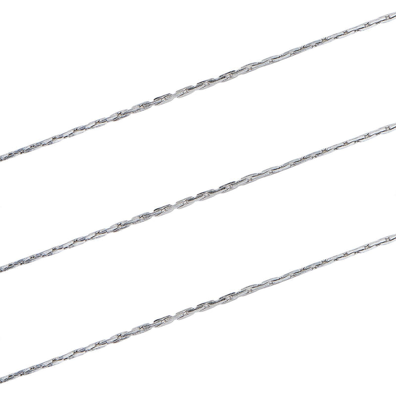 Airssory 10m (32.8 Ft) Stainless Steel Cardano Beading Unfinished Chains Soldered Bulk Lot for Jewellery Making & Craftings - 0.5mm 10m Stainless Steel Cardano chain_0.5mm - NewNest Australia