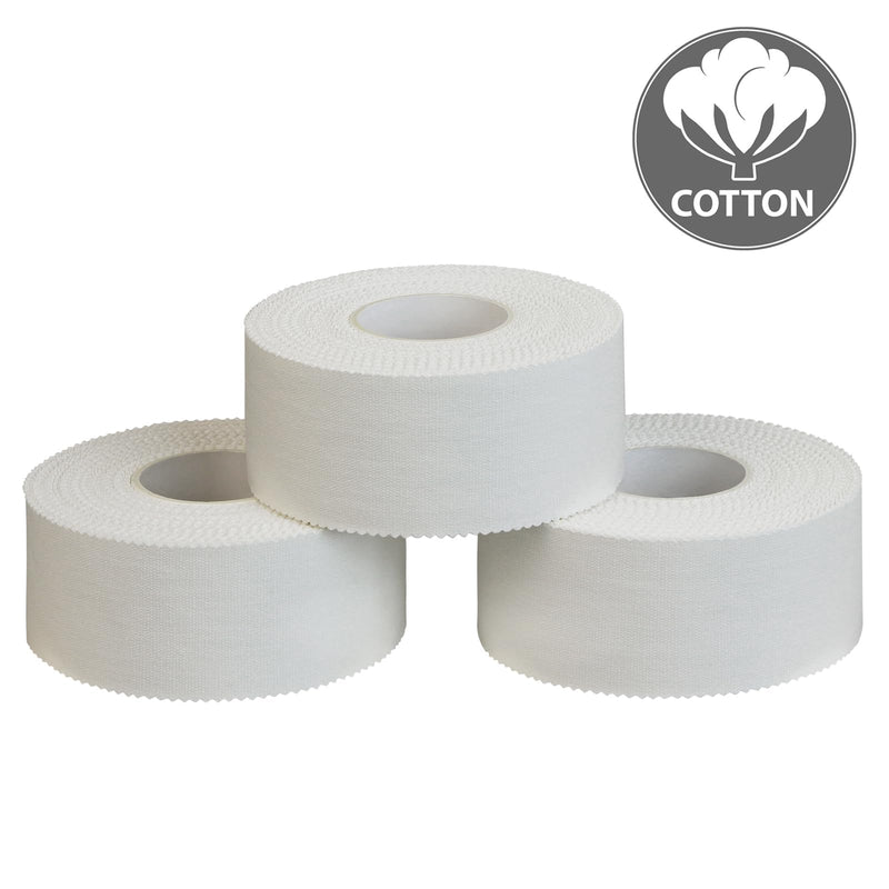 ALPIDEX 3 rolls of finger tape sports tape set 2.5 cm x 10 m tape bandage inelastic white joint sports tape - NewNest Australia