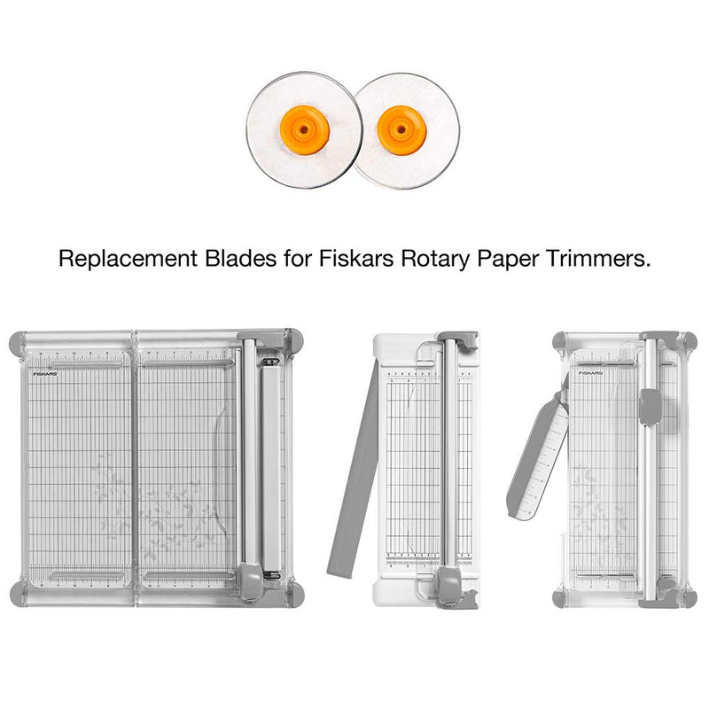 Fiskars 199070-1001 Rotary Paper Trimmer Replacement Blades, Style F, 28mm,Silver - NewNest Australia