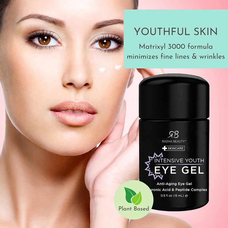 Radha Beauty Eye Cream for Puffiness, Dark Circles, Wrinkles and Bags (The Most Effective Eye Gel for Every Eye Concern) All Natural Ingredients - NewNest Australia