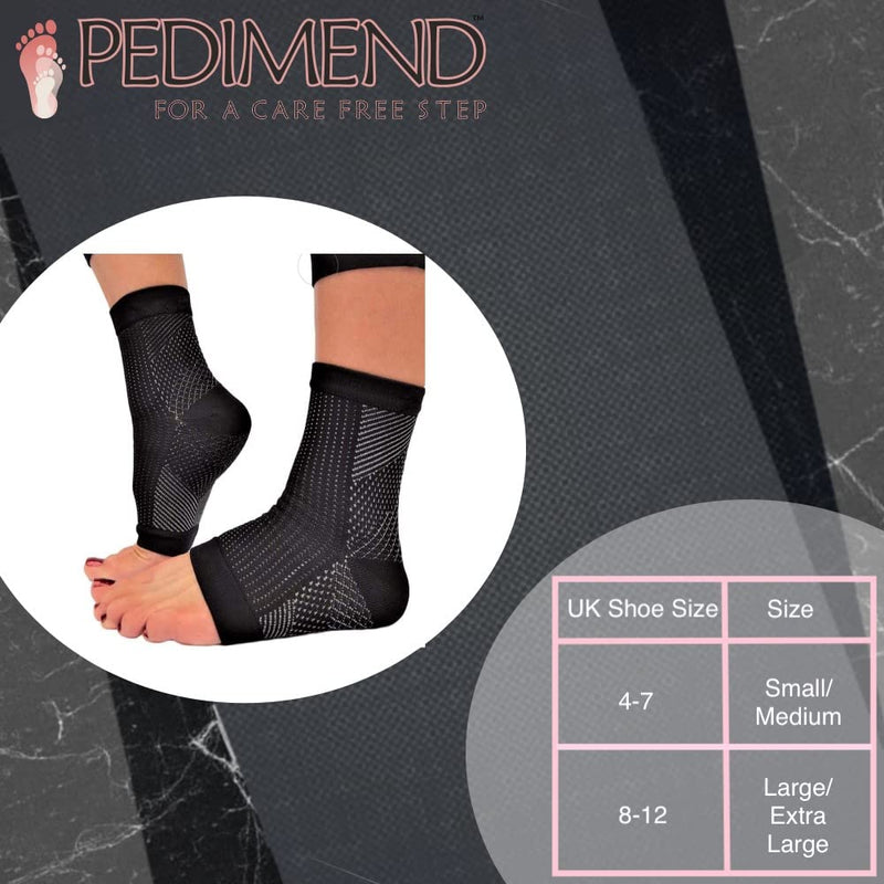 Plantar Fasciitis Foot Socks. Best Compression Sleeve for Ankle Arch & Heel Achilles Tendon Supports Brace. Men and Women Night Splint Pain Relief by PEDIMEND (S/M (UK 4-7 PACK OF 2)) S/M (UK 4-7 PACK OF 2) - NewNest Australia