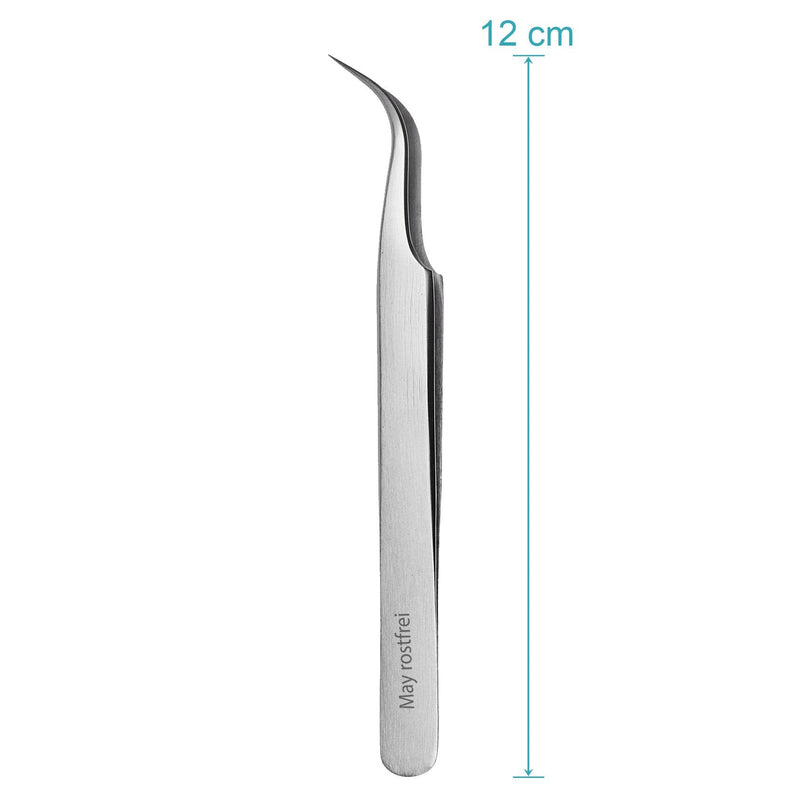 May - tick tweezers for dogs and cats - tick tweezers - tweezers for removing ticks - curved tip - stainless steel - NewNest Australia