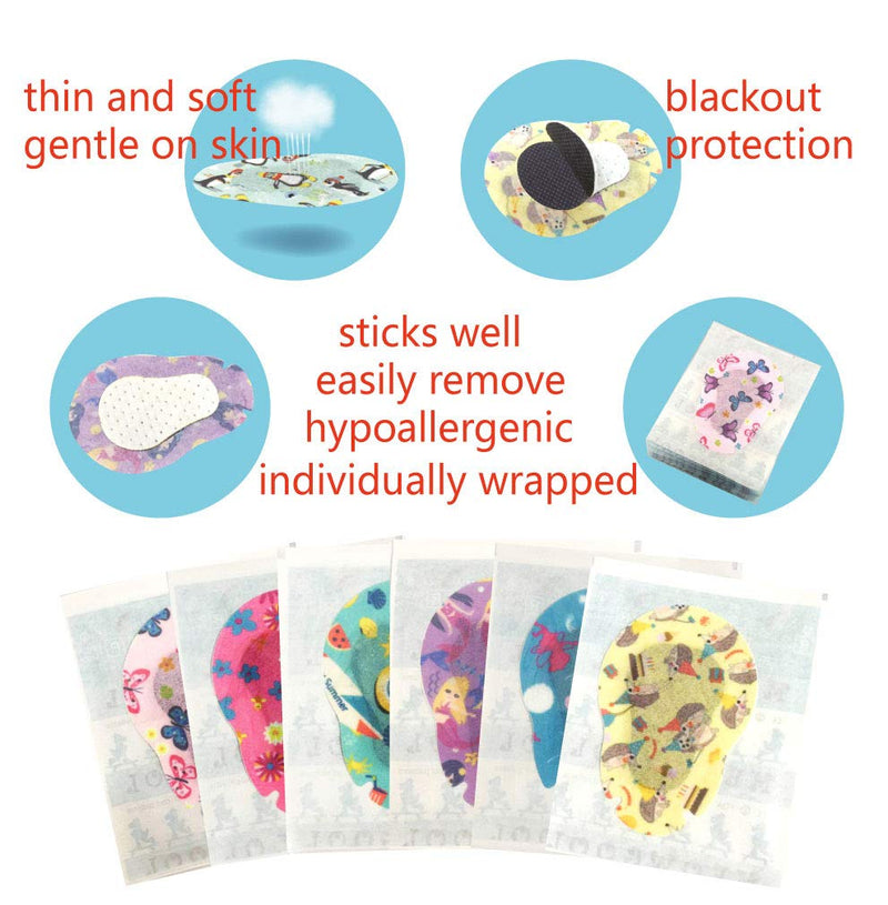 Meowgool Adhesive Eye Patches for Kids with Lazy Eye, 30+3 Bonus Patches, 6 Fun Girls Designs, 1 Stickers Incentive Poster (Regular Size) - NewNest Australia