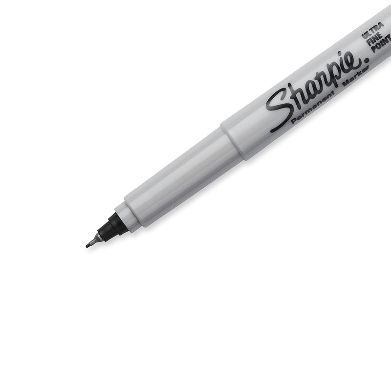 Sharpie Permanent Markers, Ultra Fine Point, Black, 12 Count - NewNest Australia