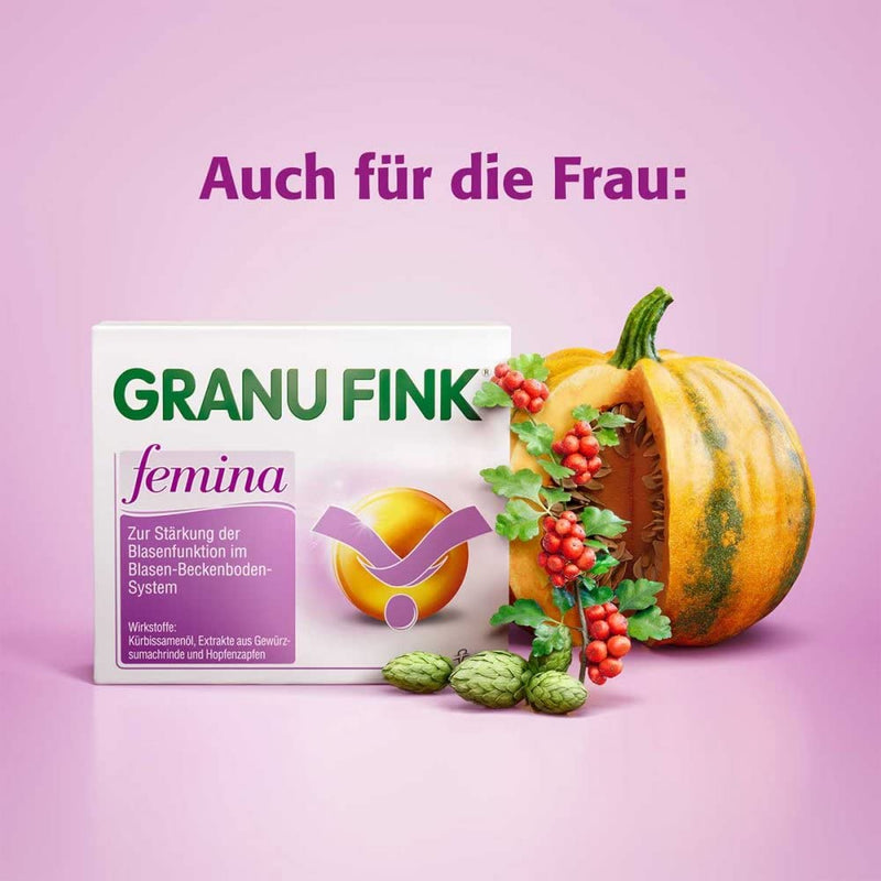 GRANU FINK Prosta Forte 500 mg - Herbal medicine for the treatment of prostate bladder problems - with unique Uromedic® pumpkin - 1 x 80 hard capsules - NewNest Australia