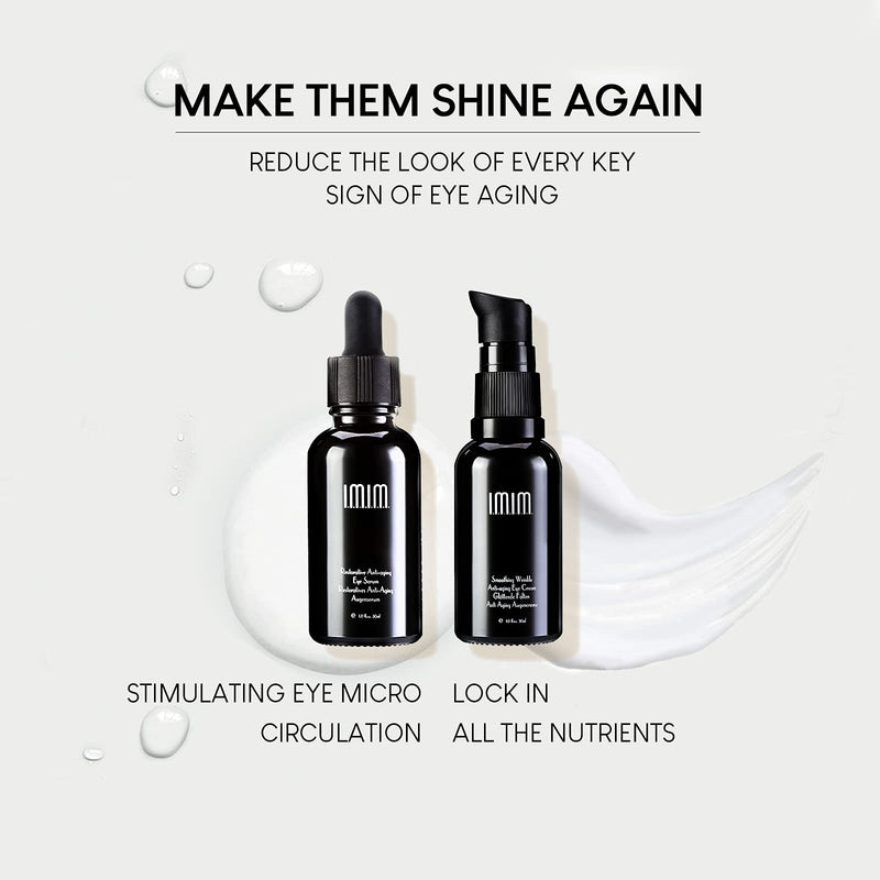 IMIM Starry Eye Duo, Age-Defying Kit for Eye Skin, Smoothing Wrinkle Anti-aging Eye Cream and Restorative Anti-aging Eye Serum - NewNest Australia