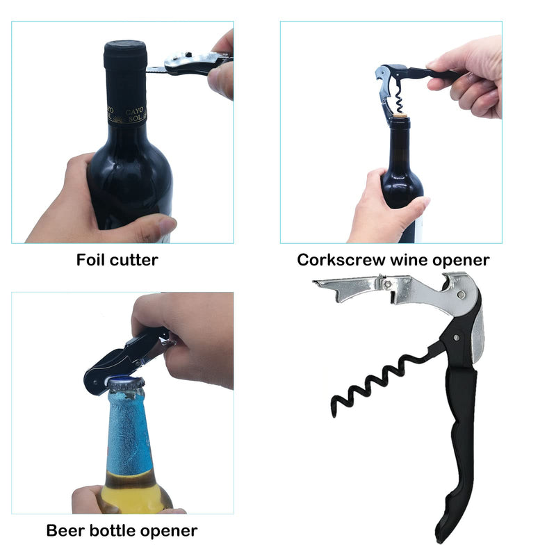 Latest Jar Opener Bottle Opener for Weak Hands,Seniors with Arthritis,Low Strength and Children, Multi Opener Set with Jar Gripper Pad and Corkscrew Opener - NewNest Australia