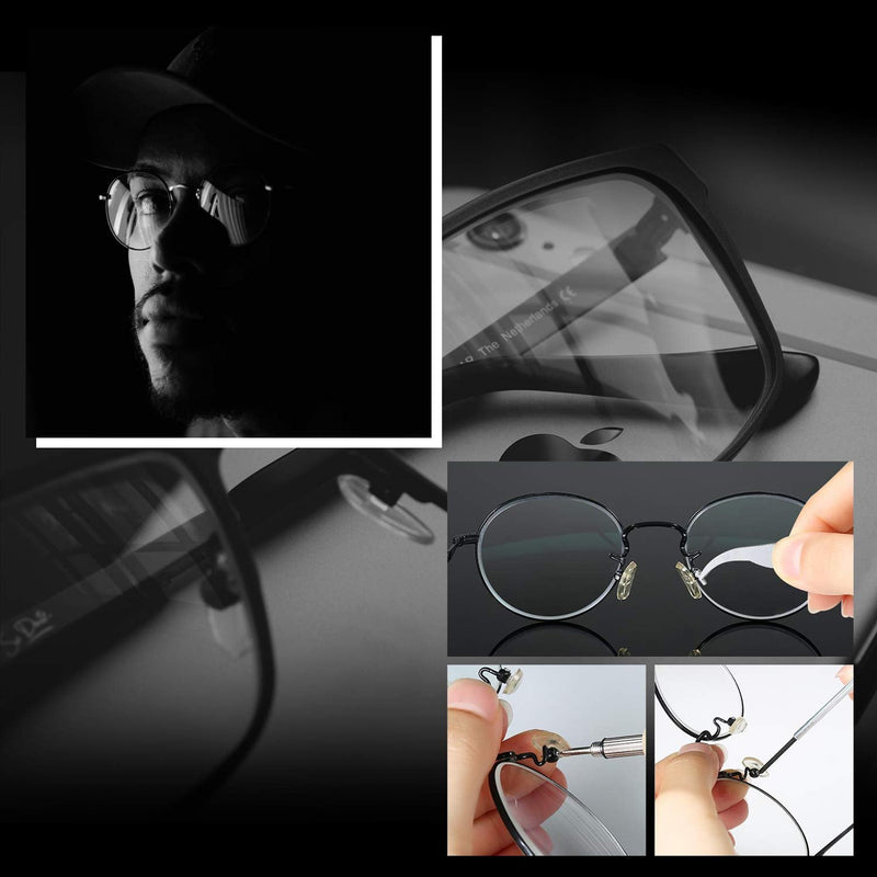 Eyeglass Repair Kit, Hiketolight Glasses Repair Kit with 1100pcs Eyeglass Screws Include Nose Pads, Precision Screwdriver Tool Set and Tweezers for Eyeglasses, Sunglasses, Watch Clock Spectacle Repair - NewNest Australia